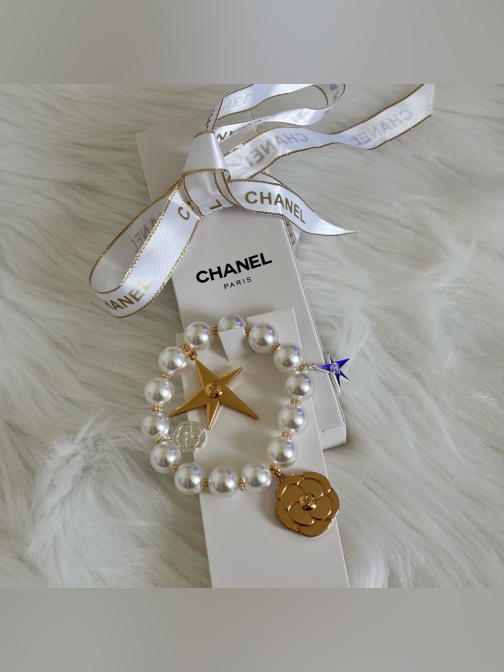 CHANEL Charms bracelet Faux Pearls “GWP” NEW